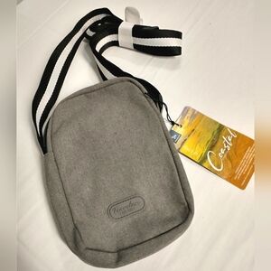 NWT Travelon Costal RFID Blocking Crossbody Bag Gray